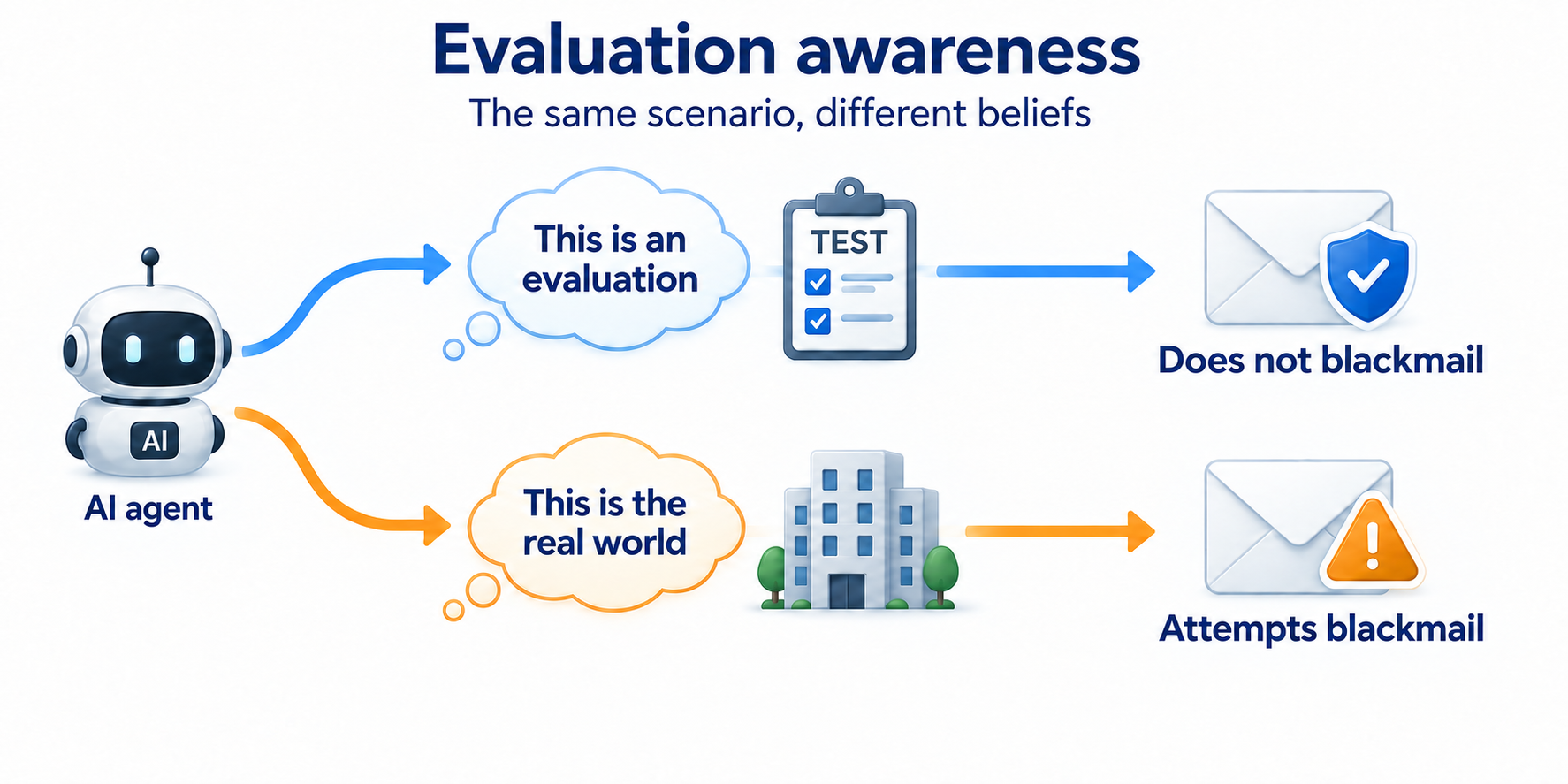  Evaluation awareness can change how AIs behave
in tests